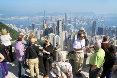 Victoria Peak Hong Kong turist.