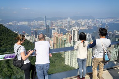 Victoria Peak Hong Kong turist.