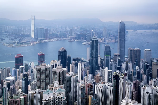 Linha do horizonte de Hong Kong — Fotografia de Stock