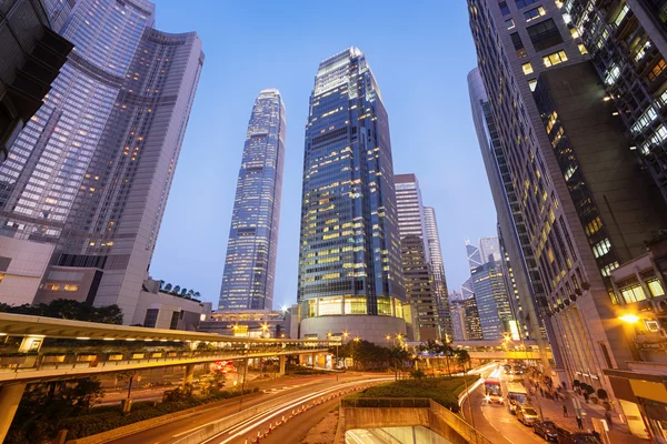 Moderni edifici per uffici nel centro di Hong Kong . — Foto Stock