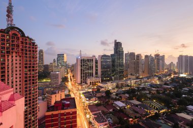 Makati manzarası, Manila - Filipinler