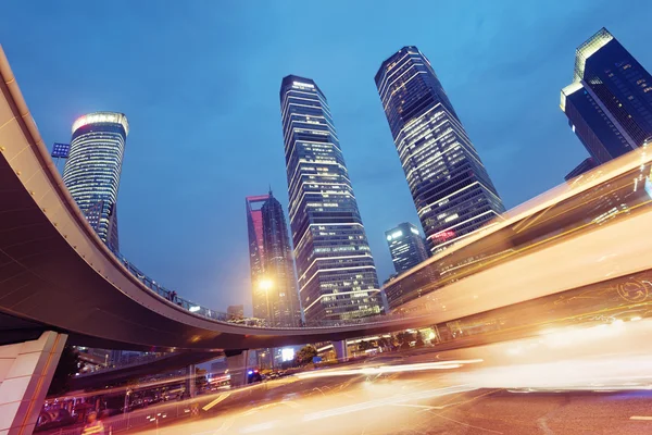 Distrito de Lujiazui en Shanghai - China — Foto de Stock