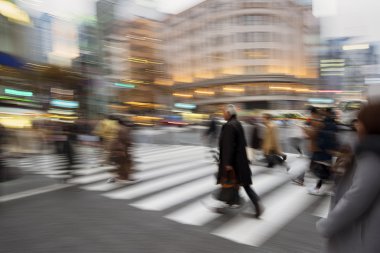 Ginza bölgesinde geceleri.