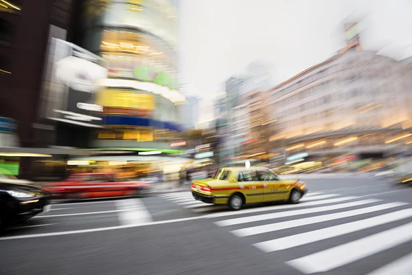 夜の銀座の街. — ストック写真