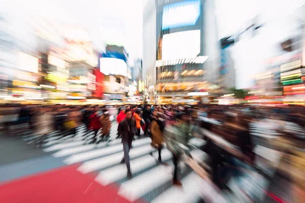 Shibuya Tokyo'da crossing, Japonya. — Stok fotoğraf