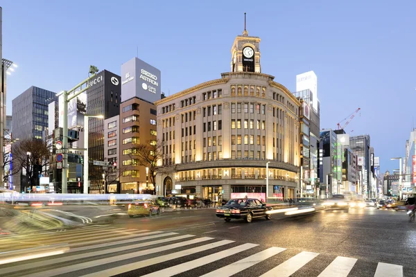 Ginza disrtict gece, Tokyo - Japonya