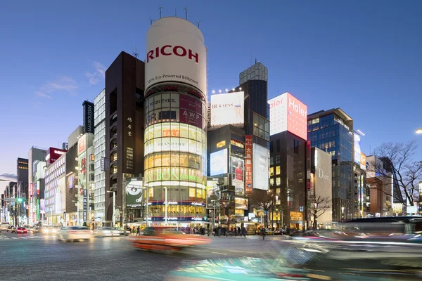 Ginza på natten, Tokyo - Japan. — Stockfoto
