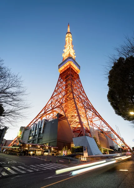 Tokyo башня ночью . — стоковое фото