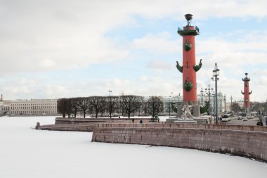 Görünümü granit set of. Kış, St Petersburg