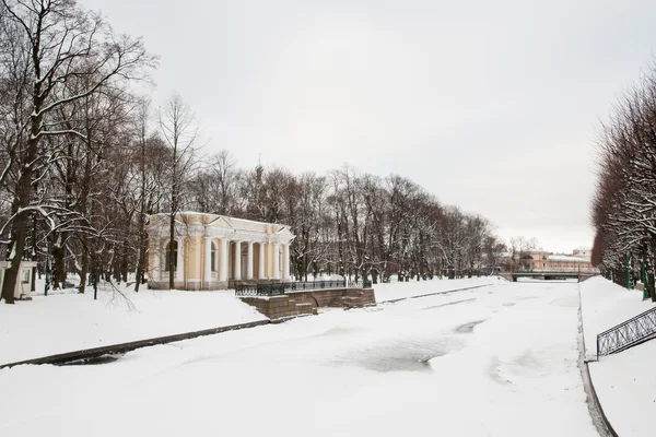 Pavilion Rossi, Moika Embankment in winter. St. Petersburg — Stock Photo, Image