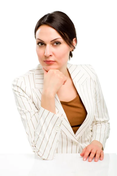 Portrait of happy young business woman — Stock Photo, Image