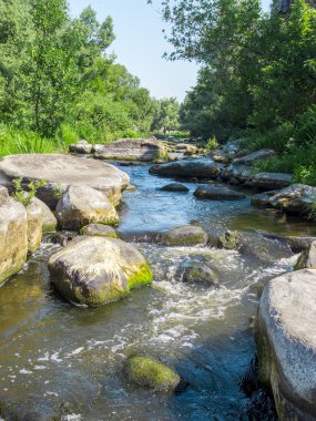 Cherkassy region, Ukrayna Buky kanyonda. River Mountain Tik