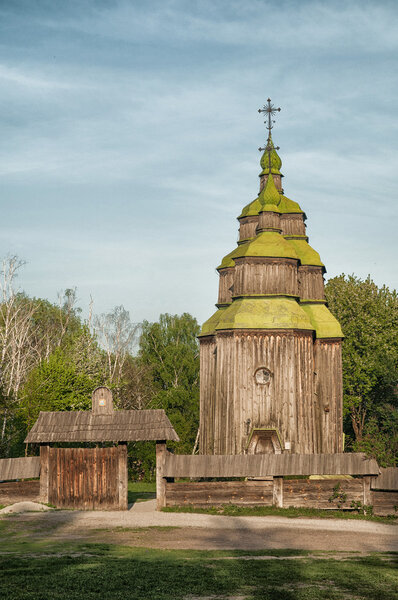 A typical ukrainian antique orthodox church