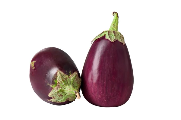 Aubergine op een witte achtergrond — Stockfoto