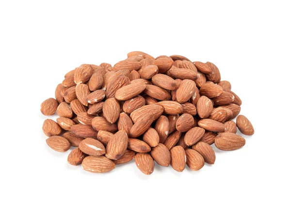 Hill almonds on a white background — Stock Photo, Image