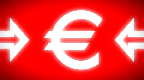 Євро значок на дає про себе знати — стокове фото