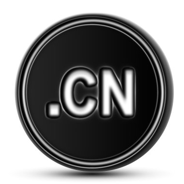 Çin'in etki alanı siyah tezgahın üstünde. İzole.