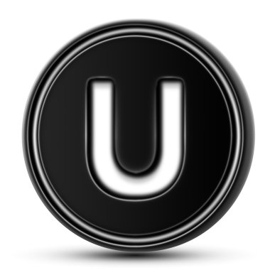 Mektup siyah tezgahın üstünde. İzole.