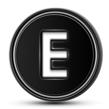 Mektup siyah tezgahın üstünde. İzole.