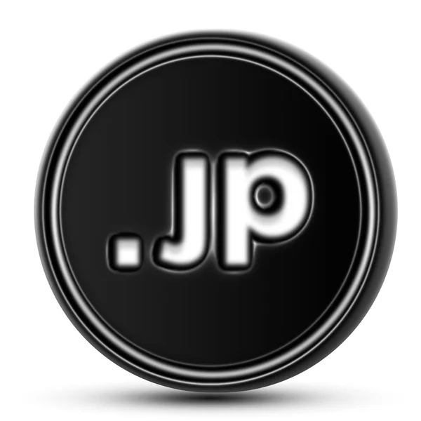 Dominio Japón Mostrador Negro Aislado — Foto de Stock