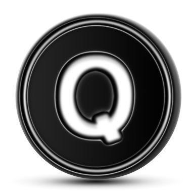 Mektup siyah tezgahın üstünde. İzole.