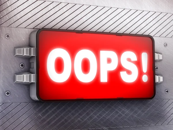 Error icon — Stock Photo, Image