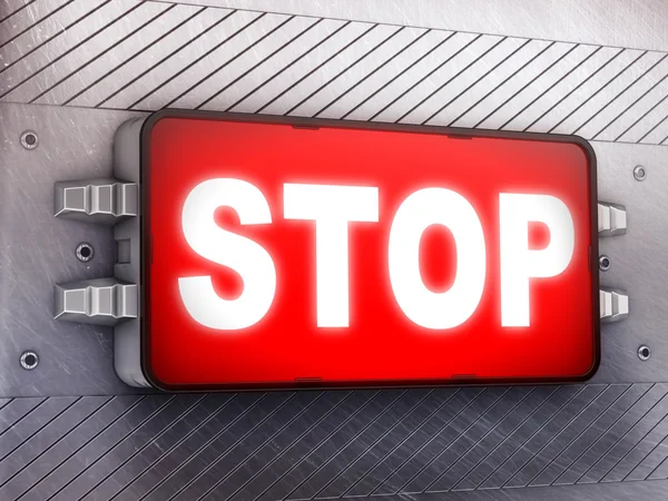 Stopp-Symbol — Stockfoto