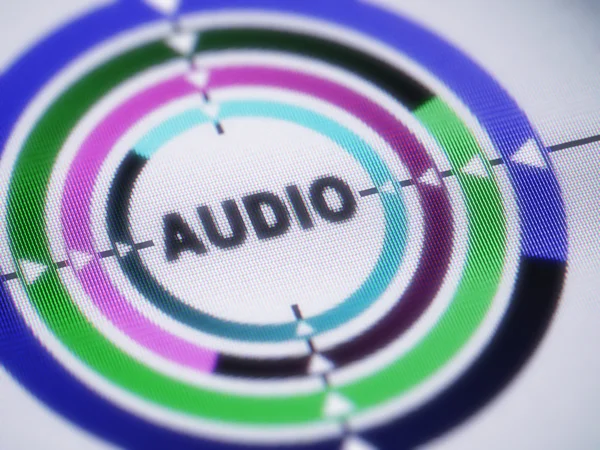 Audio concept — Stockfoto