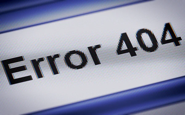 Error 404 — Stock Photo, Image