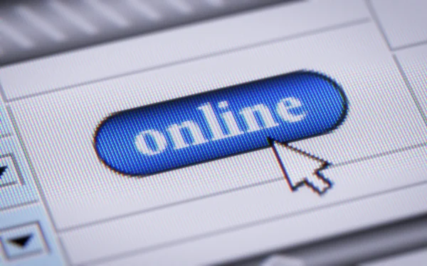 Pulsante "online " — Foto Stock