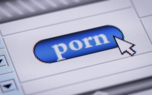 Button "porn" — Stock Photo, Image