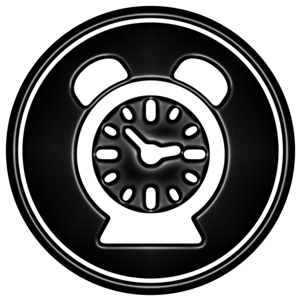 Black riund icon on white background — Stock Photo, Image