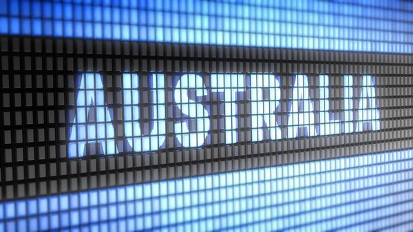 "澳大利亚"在屏幕上 — 图库照片