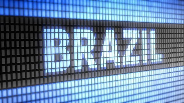 "Brazil" on the screen — Stock Photo, Image