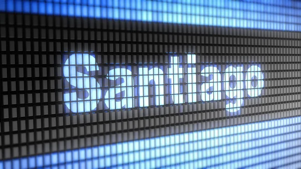 "Santiago" on the screen — Stock Photo, Image