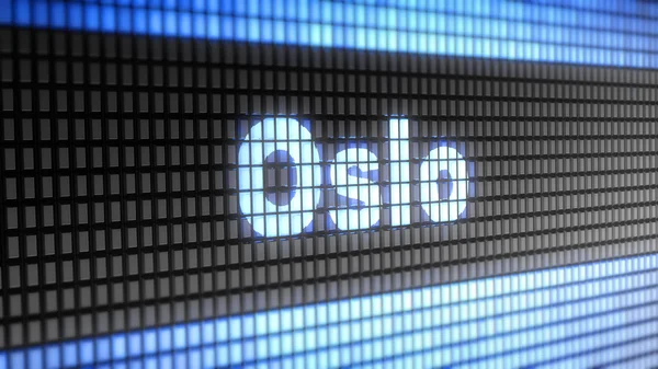 "Oslo" on the screen — Stock Photo, Image