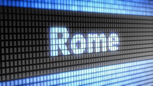 "rom "auf dem Bildschirm — Stockfoto