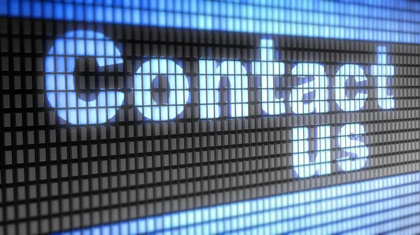 "Contact us" on the screen — Stock Photo, Image