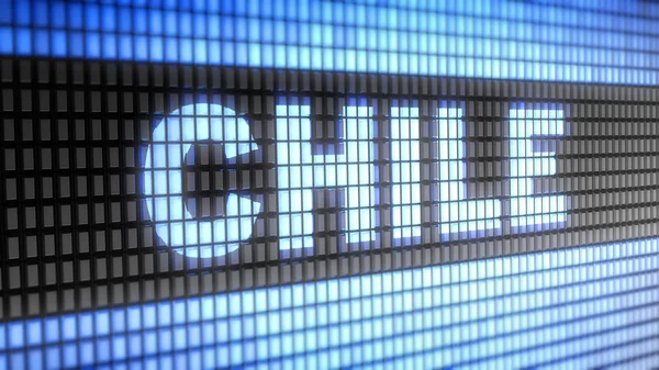 "Chile" on the screen — Stock Photo, Image