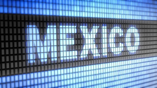 "Mexiko "på skärmen — Stockfoto
