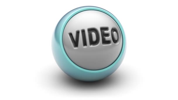 "Video "na kouli. — Stock video