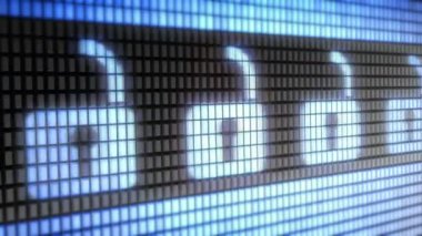 Kilit simgesi ekranda.