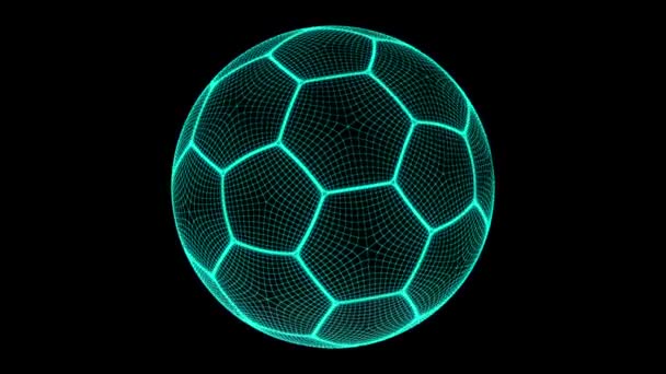 Maska av soccerball — Stockvideo
