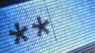 Parola üstünde belgili tanımlık perde.