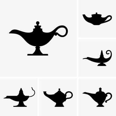 Aladdin lambalar, gölge resimleri