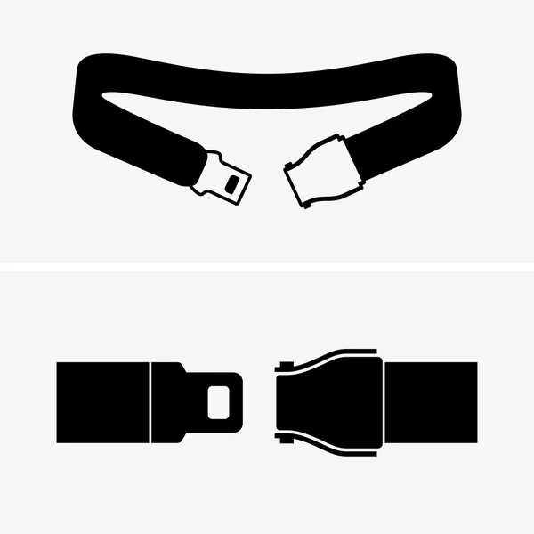 Seat belts (shade pictures) — Stock Vector