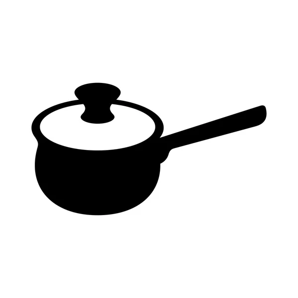 鍋 (陰影画像) — ストックベクタ