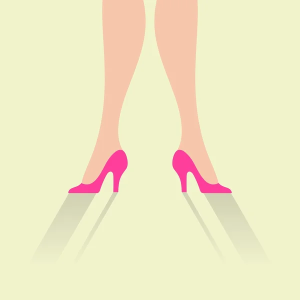 Woman legs background — Stock Vector
