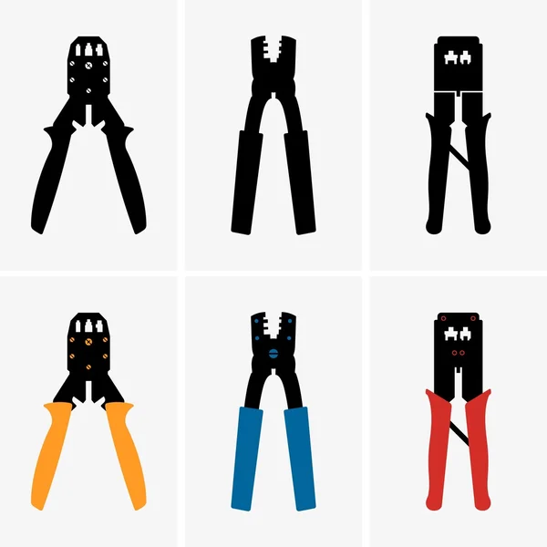 Set crimpers — Stockvector