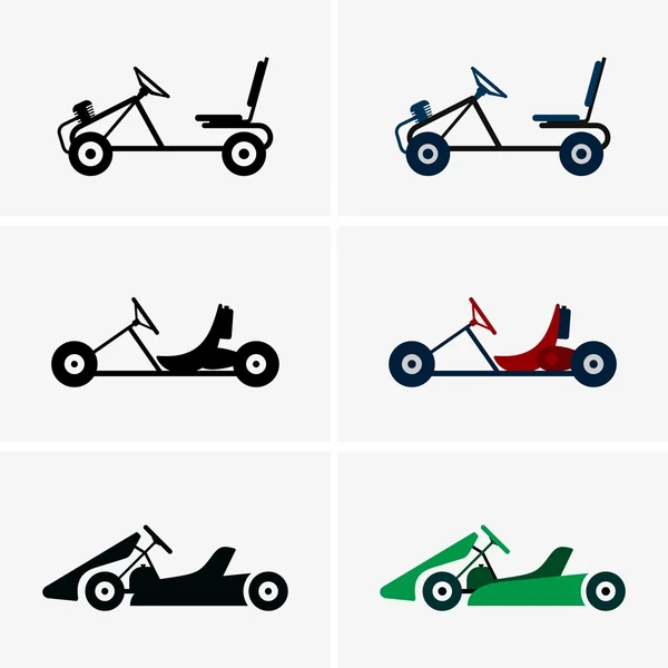 Zestaw gokart — Wektor stockowy